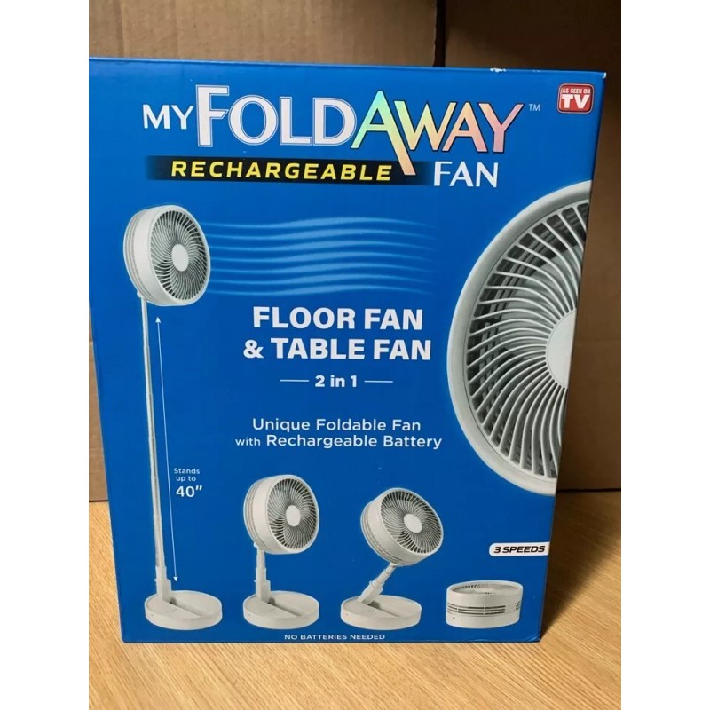 My Foldaway 2-in-1 Unique Foldable and Portable Rechargeable Floor and