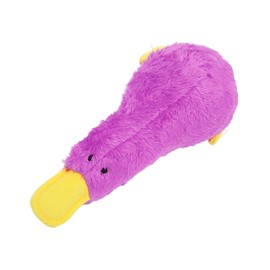 Yosoo Squeaky Plush Dog Toys Soft Duck Shape Interactive Chew Toy for Dogs Puppies (Purple)