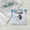 Honaer Something Blue Angel Charm for Bride to Be, Bridal