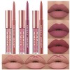 URQT Set De Maquillaje De Labios De 6 Piezas Delineador