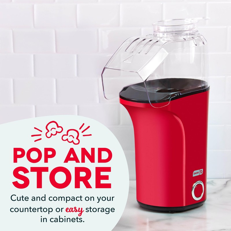 Dash Fresh Pop Popcorn Maker - Oil-Free, Air Popcorn Popper