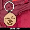 Sniggle Sloth Largemouth Bass Fish Fishing Engraved Wood Round Keychain