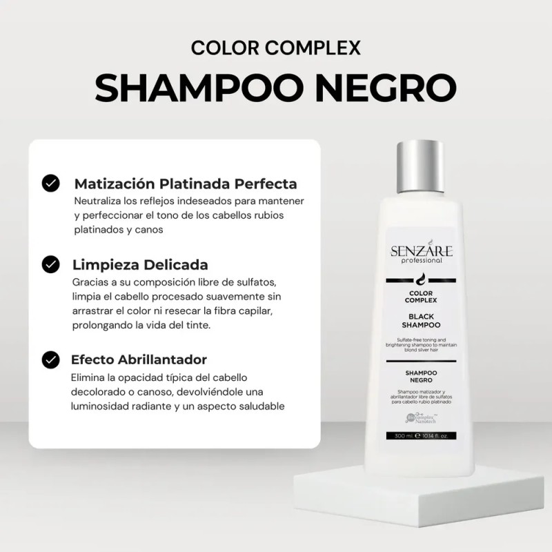 Senzáre Color Complex Shampoo Negro 1 L