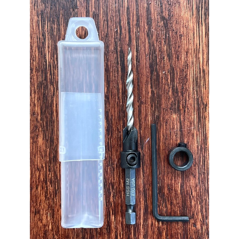 FTG USA Countersink Drill Bit for Wood with Tapered Drill