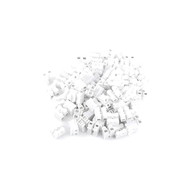 100PCS Push Quick Wire Cable Connector, 10A 220V 2 Pin