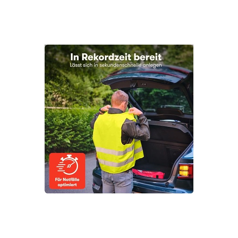PURAHELP Set of 4 Car Safety Vests – Valid throughout