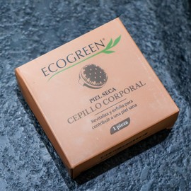 EcoGreen® - Cepillo Corporal de Cerdas Naturales, Exfoliante y Estimulante, Ideal para Combatir la Celulitis y Mejorar la Circulación Sanguínea.