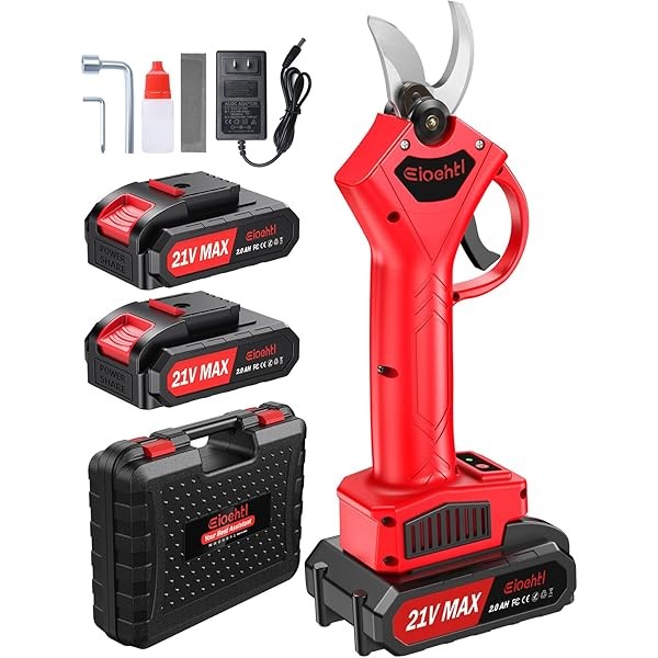 Electric Pruning Shears - Upgraded Safe design & 2pcs 21V