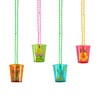 8 X Hen Night Shot Glasses in 4 astd Colours