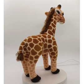 Tikwisdom Brown Giraffe Doll, Large Plush Toy Giraffe Suitable for Jungle Themes, Decorations, Hugs, Gifts for Boys and Girls, 35 cm High