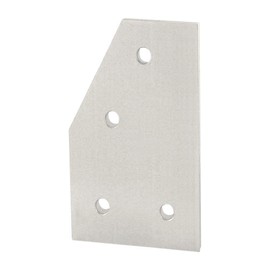 80/20 Inc., 4361, 15 Series 4 Hole 60 Degree Angled Flat Plate (10 Pack)