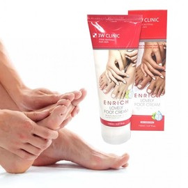 3W Enrich Lovely Foot Cream 150ml Foot Care Moisturizing 3ea