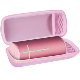 Lebakort Storage Case Compatible with Ultimate Ears UE Boom 4 3 Portable Waterproof Bluetooth Speaker (Pink Case, for Boom 4)