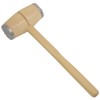 Axentia 260213 Fleischklopfer Holz mit Metallkappen