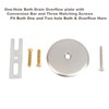 Artiwell Push & Lock Tub Trim Set with Single-Hole Overflow