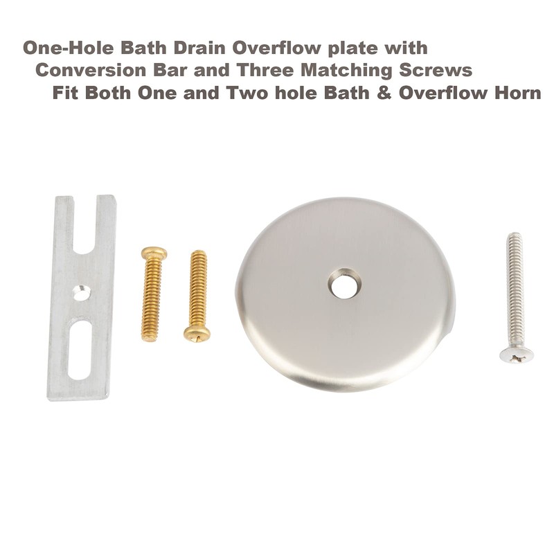 Artiwell Push & Lock Tub Trim Set with Single-Hole Overflow