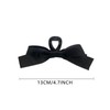 Allereyae Black Bow Hair Clip Bow Claw Clip Satin Bow
