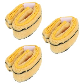 sourcing map Microfiber Scrubber Replacement Head 14.57 Inch for Window Glass Marble Wall Home Bathroom, Yellow Pack of 3