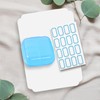 Travel Pill Organizer 6 Compartments Portable Pill Case with Double
