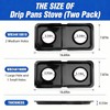 WB34K10009 WB34K10010 Gas Stove Drip Pans for GE Range 16.6