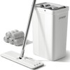 JOYMOOP Mop and Bucket with Wringer Set, White Flat Squeeze