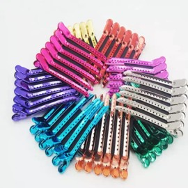 Sangpum Sangse Seolmjeom Chamjo 악어 헤어 클립 미용 클램프 머리핀 스타일링 도구 이발 섹션 12 개 [Rose Gold] Crocodile Hair Clip Beauty Clamp Hairpin Styling Tool Hair Section 12 Pieces [Rose Gold]