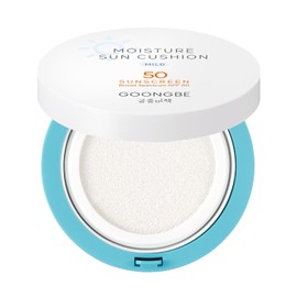 GOONGBE Korean Moisture Sun Cushion Mild SPF50, 0.81oz – Zinc Oxide Mineral Sunscreen for Babies & Kids, Vegan & Reef-Safe