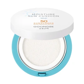 GOONGBE Korean Moisture Sun Cushion Mild SPF50, 0.81oz – Zinc Oxide Mineral Sunscreen for Babies & Kids, Vegan & Reef-Safe