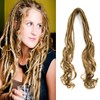 Loose Wave Synthetic Dreadlock Extensions 24 Inch Honey Blonde Double
