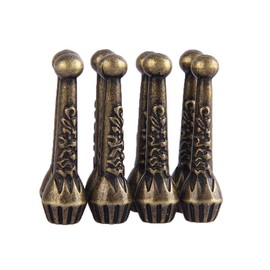 COOLLA Bolo Tie Tips Replacement End Caps 8 Pack, Antique Silver Tone,Antique Bronze (Antique Bronze)