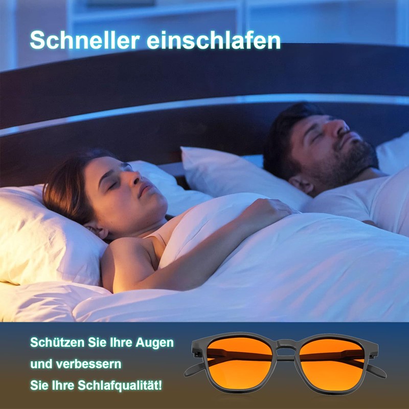 SURFOU Blue Light Filter Glasses for Men and Women, Blue