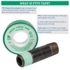 Gasoila Green PTFE Thread Seal Tape – Professional-Grade, 1/2 Inch