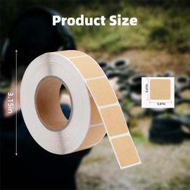 GEKIRO Cardboard Target Pasters 3000 Pcs,Self-Adhesive Shooting Target Stickers for Shooting Range,0.87in Targets Cardboard Repair Patches,Perfect for USPSA/IPSC/IDPA
