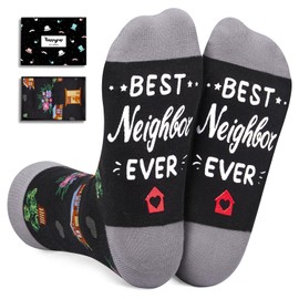 HAPPYPOP Neighbor Gifts Ideas Socks - Hostess Gifts Women Men, House Warming Gifts New Home Holiday Gifts for Neighbor Friend Female Male