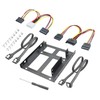 Dual 2.5 to 3.5 Inch HDD/SSD Hard Disk Mounting Bracket,