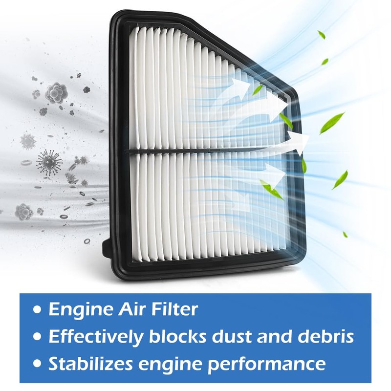 CA12051 CF11182 Engine and Cabin Air Filter Set with Activated
