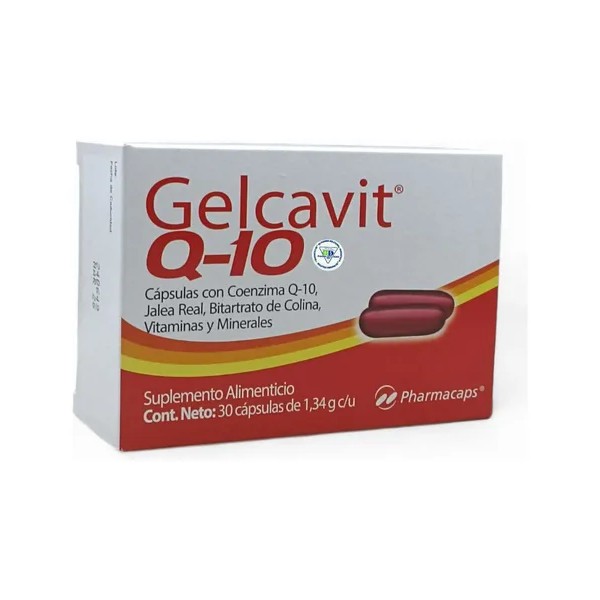Gelcavit Q10 Con 30 Cápsulas Pharmacaps Sin Sabor