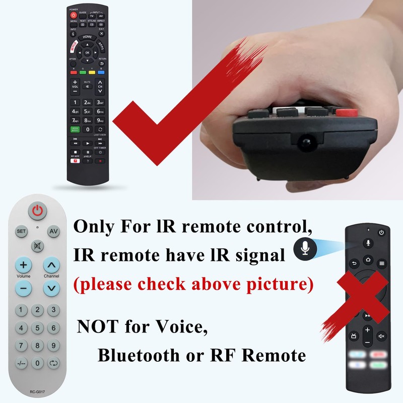 FOXRMT Learning Universal TV Remote Control, Big Button Universal TV