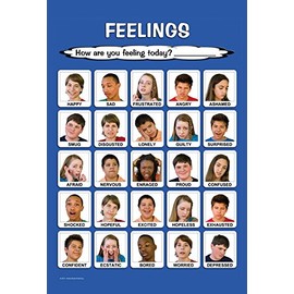 Laminated 18x24 Large Teen Feelings Poster