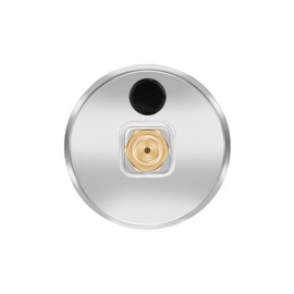 MEASUREMAN 1.5" Liquid Filled Fuel Pressure Gauge, 0-15 PSI Range for Accurate Tuning - Stainless Steel Case with a 1/16" NPT Center Back Mount