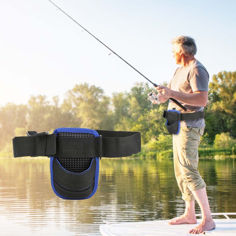 Lightweight Waist Fishing Rod Holder Oxford Fabric Belt Strap Angling