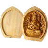 白檀 香合 Buddha Good Luck Zodiac Please 守本尊 (Child (Rat)