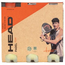 HEAD Unisex – Erwachsene 3B PADEL-6DZ Padelball, Gelb, Multipack: 3 Bälle