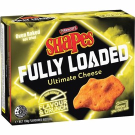Arnotts Bulk Arnotts Shapes Fully Loaded Ultimate Cheese 130g ($4.00 each x 12 units)