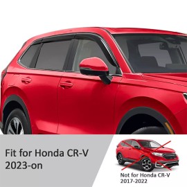 Geartronics For Honda CR-V CRV 2023-2025 Side Window Visors Vent Rain Guards Wind Deflectors