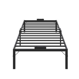 WLIVE Twin Bed Frame, Metal Platform Bed Frame, Sturdy Bed Frame Twin Size with Storage Space Under Bed, Suitable for Bedroom