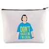 BWWKTOP Funny Bob Cosmetic Makeup Bag Bob Fans Inspired Gifts Don't Hassle Me I'm Local Zipper Travel Bags What Bob Merch, I'm Local, Bag
