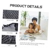 WOONEKY Sequin Shower Hair Cap for Women Multi-use Bath Hat