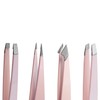 TRIXES Set of 4 Eyebrow Tweezers - Various Pointed and