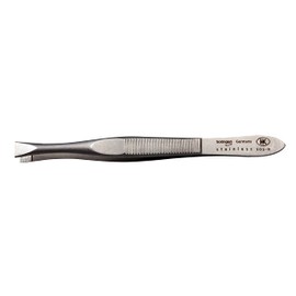 HK Manicure by Hans Kniebes - 8 cm Straight Tweezers - Precision Eyebrow Tweezers - Made in Solingen - Stainless Steel